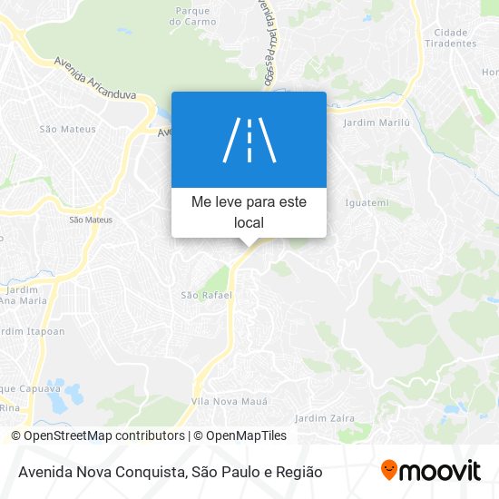 Avenida Nova Conquista mapa