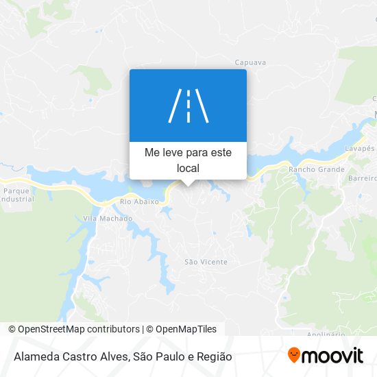 Alameda Castro Alves mapa