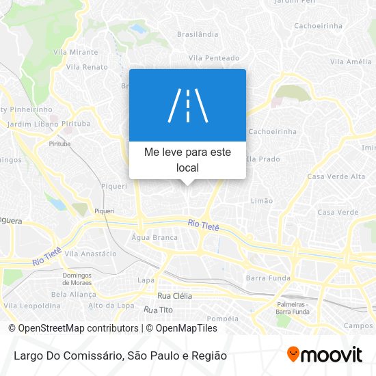 Largo Do Comissário mapa