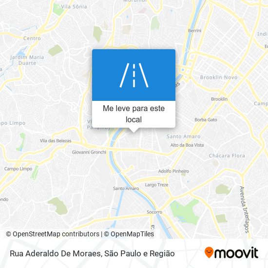 Rua Aderaldo De Moraes mapa