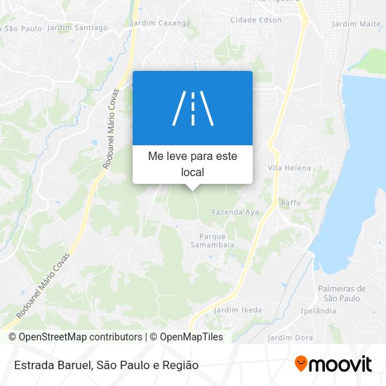 Estrada Baruel mapa