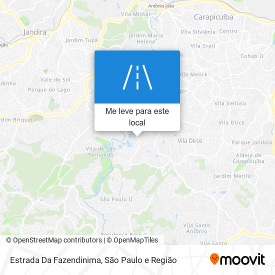 Estrada Da Fazendinima mapa