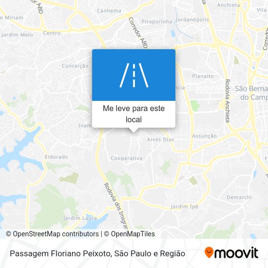 Passagem Floriano Peixoto mapa
