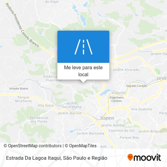 Estrada Da Lagoa Itaqui mapa