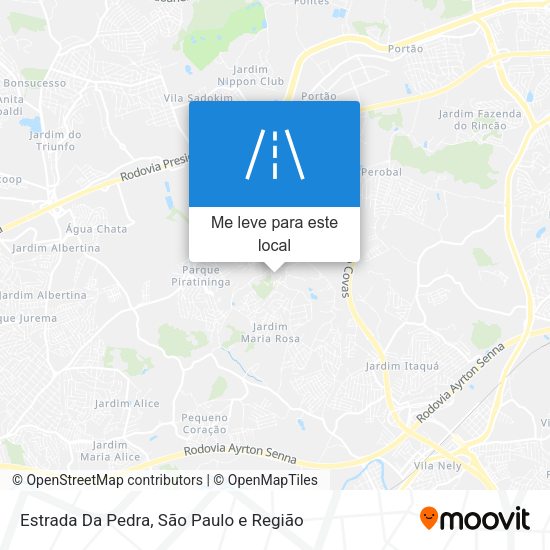 Estrada Da Pedra mapa