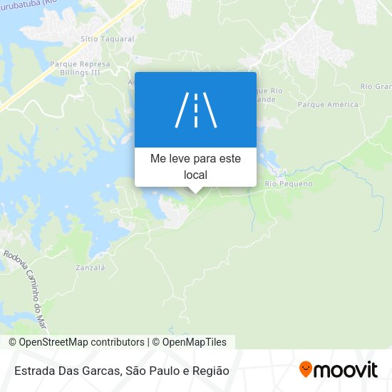 Estrada Das Garcas mapa