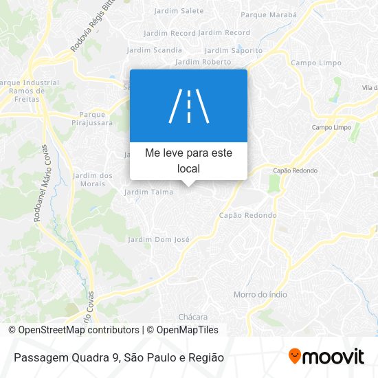 Passagem Quadra 9 mapa