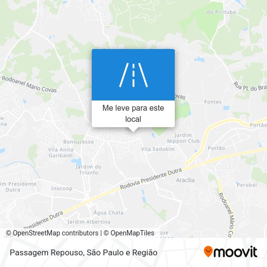 Passagem Repouso mapa