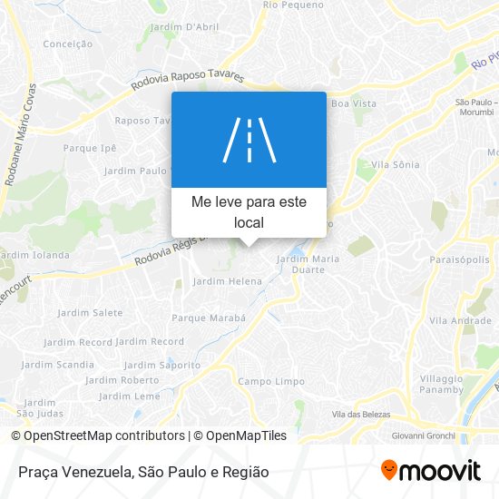 Praça Venezuela mapa