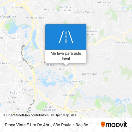 Praça Vinte E Um De Abril mapa