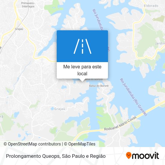 Prolongamento Queops mapa