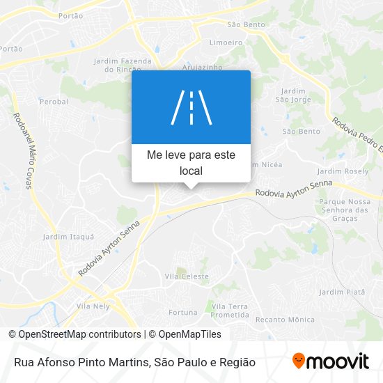 Rua Afonso Pinto Martins mapa