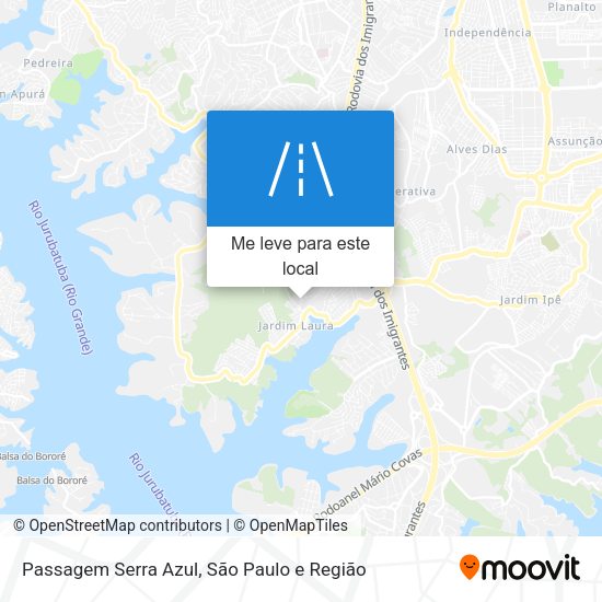 Passagem Serra Azul mapa