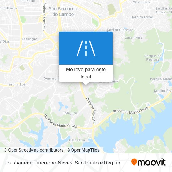 Passagem Tancredro Neves mapa