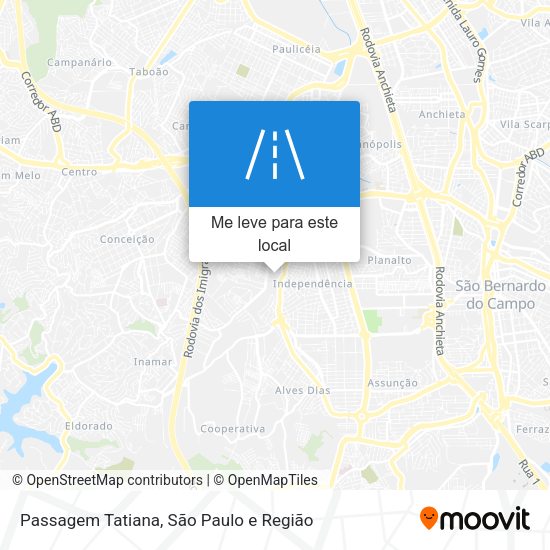 Passagem Tatiana mapa