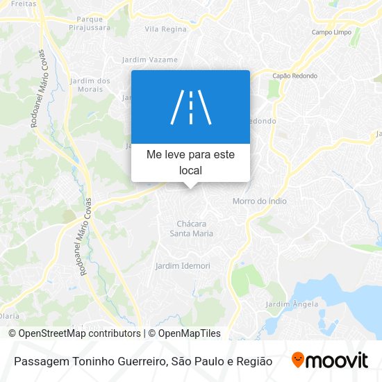 Passagem Toninho Guerreiro mapa