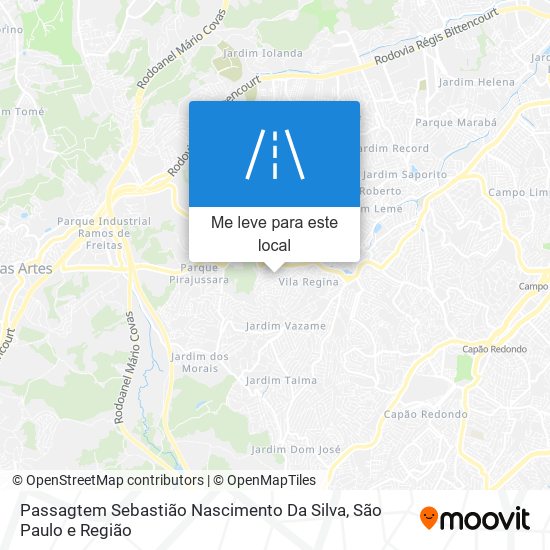 Passagtem Sebastião Nascimento Da Silva mapa