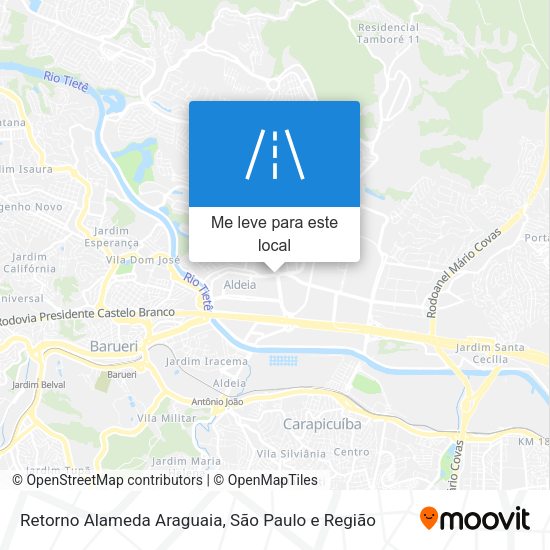 Retorno Alameda Araguaia mapa