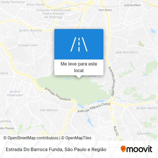 Estrada Do Barroca Funda mapa