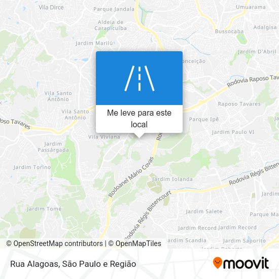 Rua Alagoas mapa