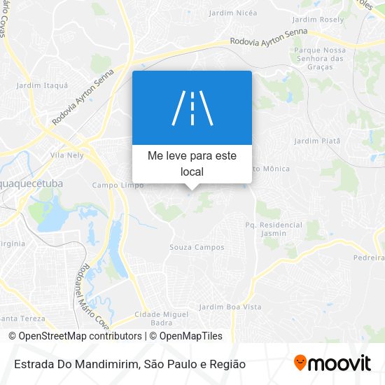 Estrada Do Mandimirim mapa