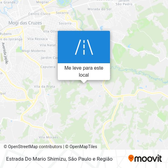 Estrada Do Mario Shimizu mapa