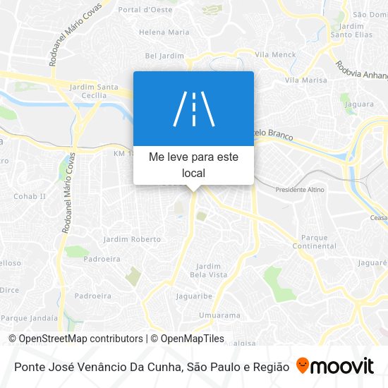 Ponte José Venâncio Da Cunha mapa