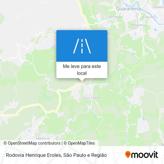 Rodovia Henrique Eroles mapa