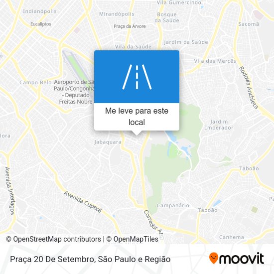 Praça 20 De Setembro mapa