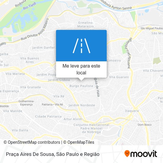 Praça Aires De Sousa mapa
