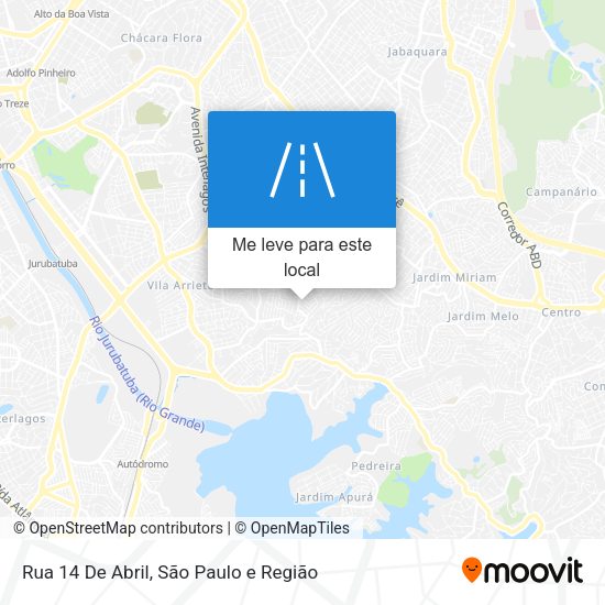 Rua 14 De Abril mapa
