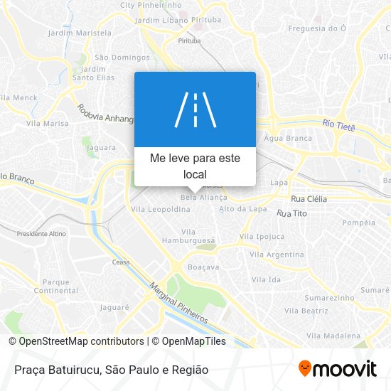 Praça Batuirucu mapa