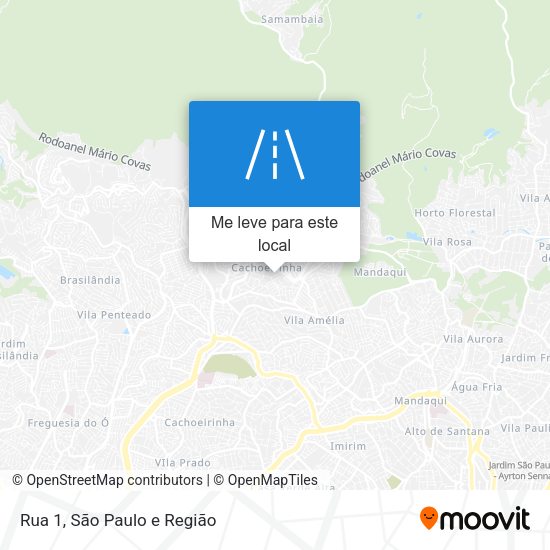 Rua 1 mapa