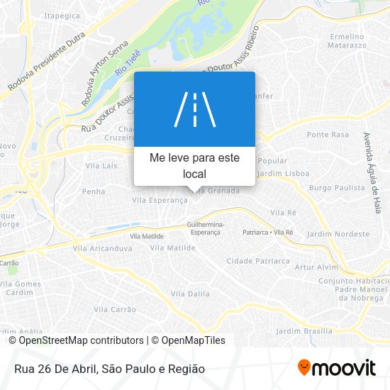 Rua 26 De Abril mapa