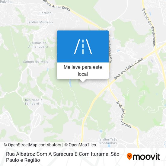Rua Albatroz Com A Saracura E Com Iturama mapa