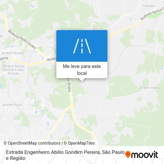 Estrada Engenheiro Abílio Gondim Pereira mapa
