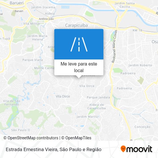 Estrada Ernestina Vieira mapa