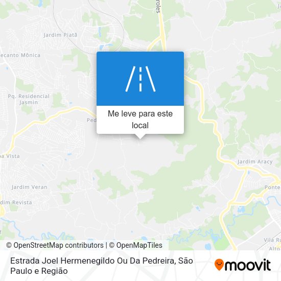 Estrada Joel Hermenegildo Ou Da Pedreira mapa