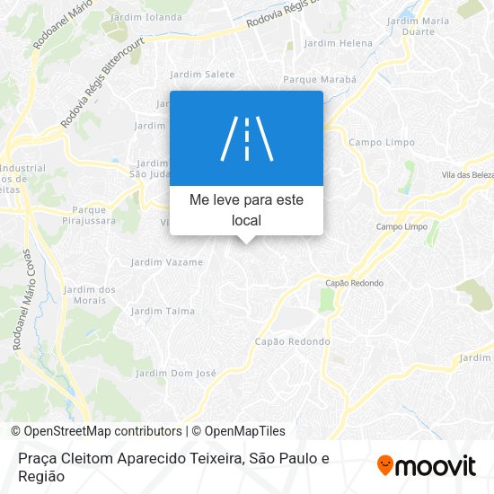Praça Cleitom Aparecido Teixeira mapa