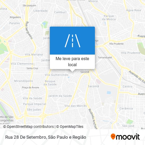 Rua 28 De Setembro mapa