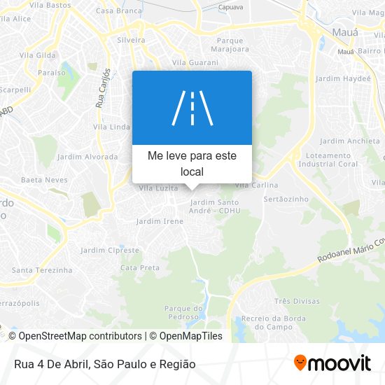Rua 4 De Abril mapa