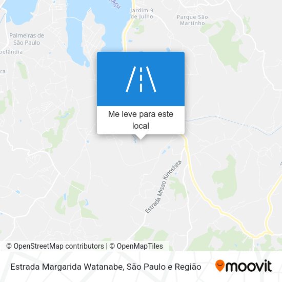 Estrada Margarida Watanabe mapa