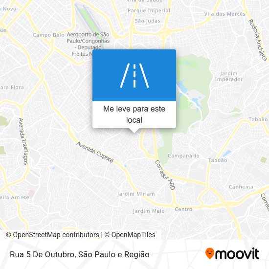Rua 5 De Outubro mapa