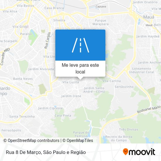 Rua 8 De Março mapa