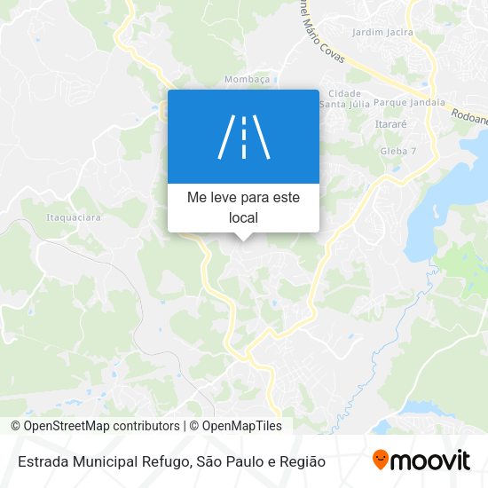 Estrada Municipal Refugo mapa