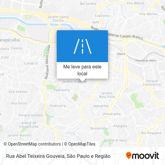 Rua Abel Teixeira Gouveia mapa