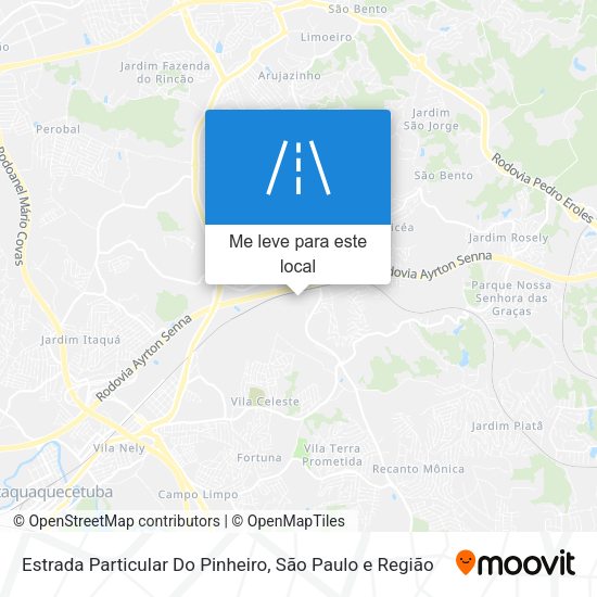 Estrada Particular Do Pinheiro mapa