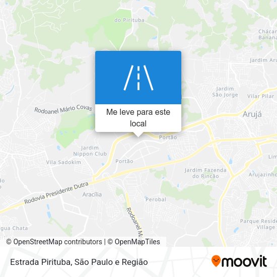 Estrada Pirituba mapa