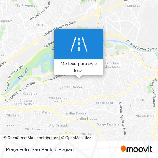 Praça Félix mapa