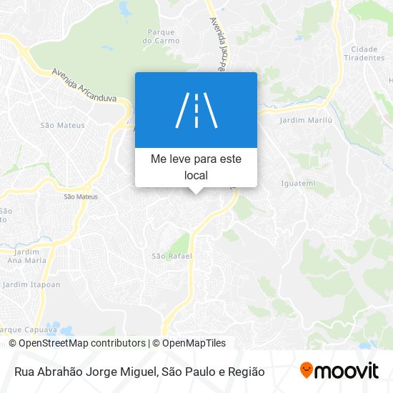 Rua Abrahão Jorge Miguel mapa